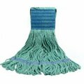 Abco Prima Natural Blended Loopend Mop W/Blue Mesh Mop Tape, 12PK LM-202BLW